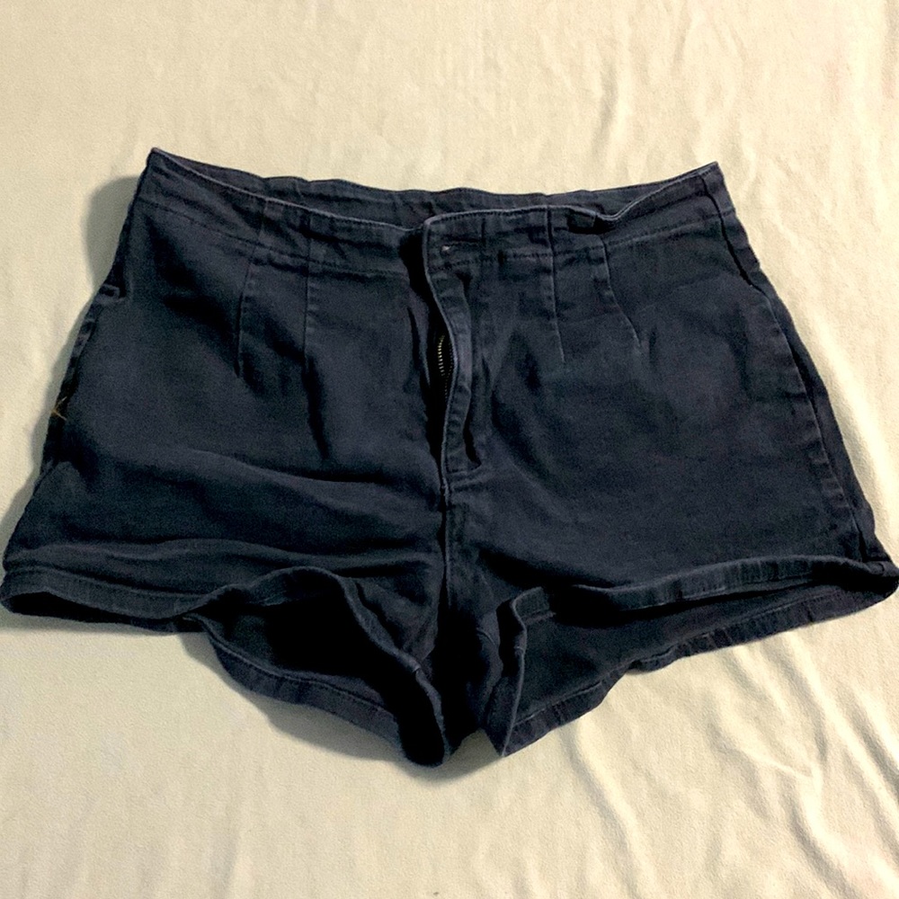 Black Denim Shorts